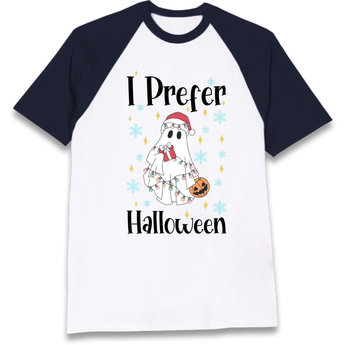 Halloween Christmas Crossover Raglan T-Shirt