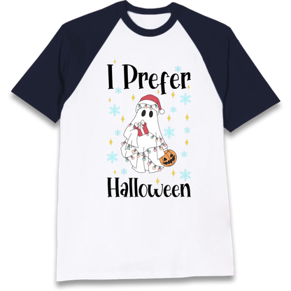 Halloween Christmas Crossover Raglan T-Shirt