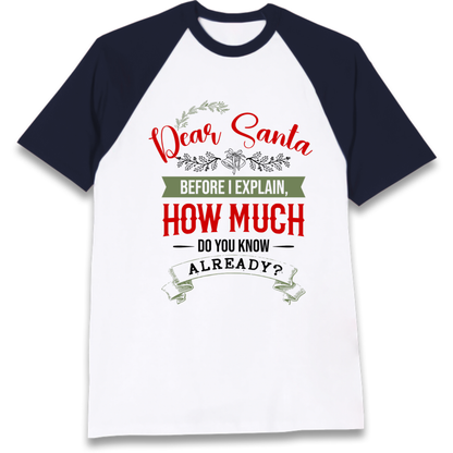 naughty christmas outfit Raglan T-Shirt