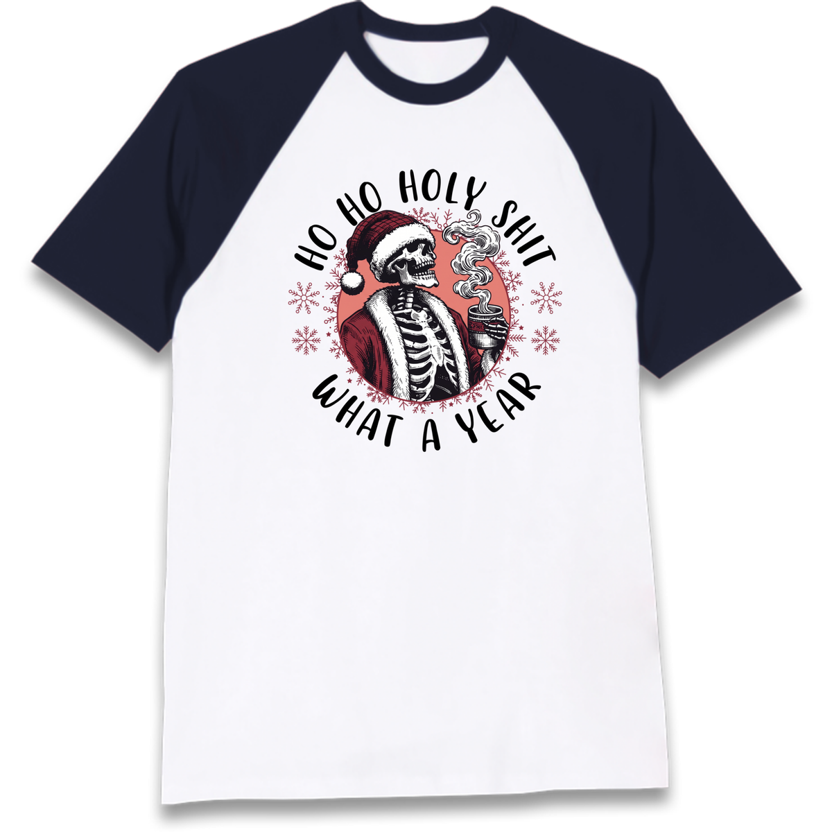 HO HO Holy Santa Raglan T-Shirt