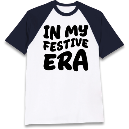 Modern Christmas Slogan Raglan T-Shirt