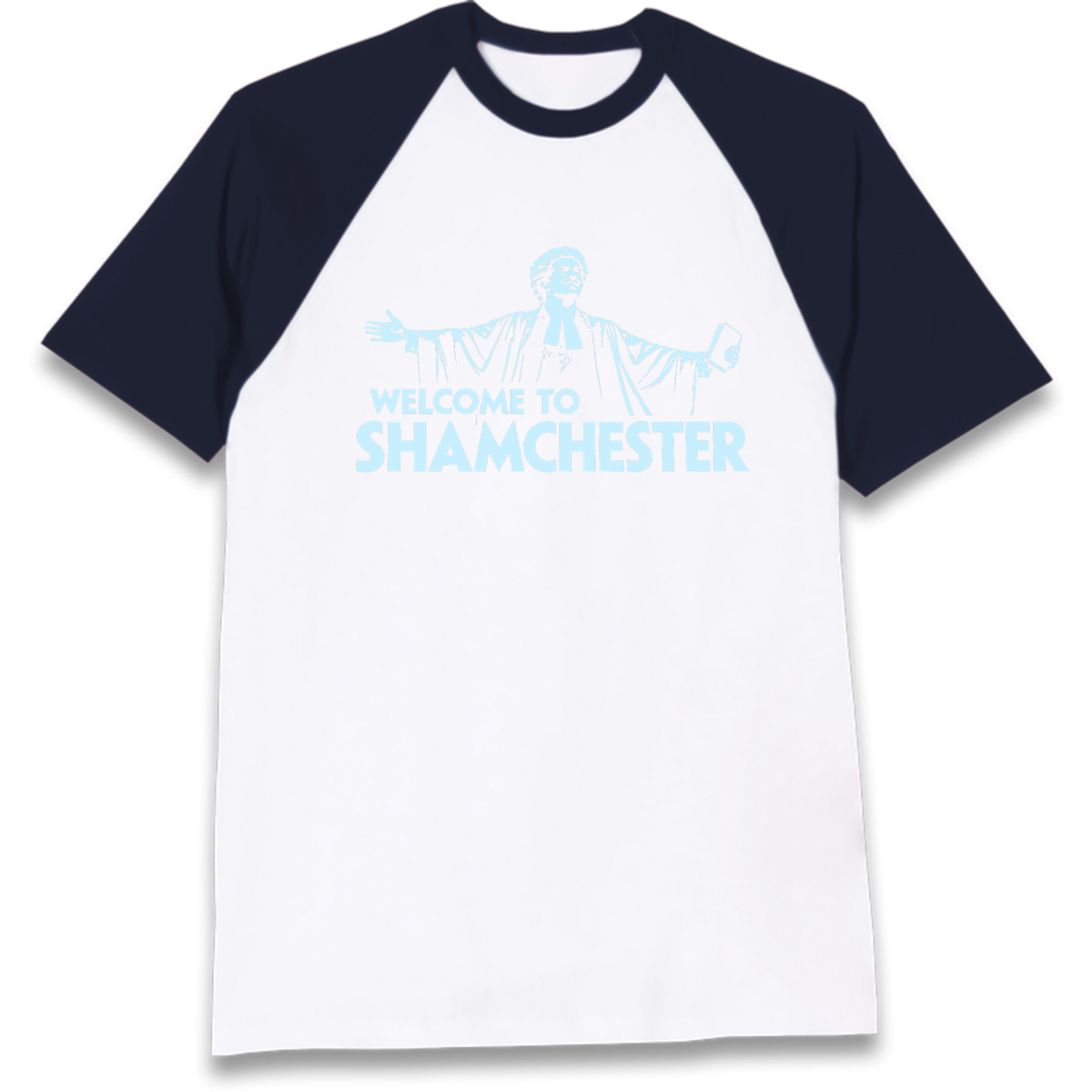 Welcome To Shamchester Raglan T-Shirt