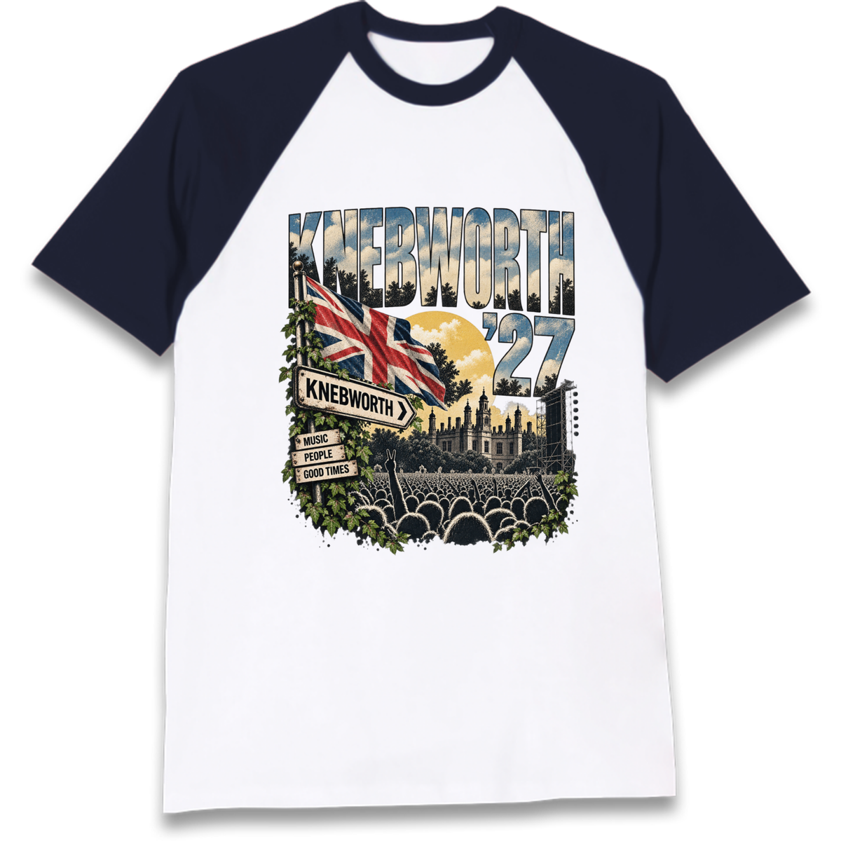 Oasis Knebworth Live '27 Raglan T-Shirt