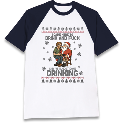 Rude Santa Graphic Raglan T-Shirt