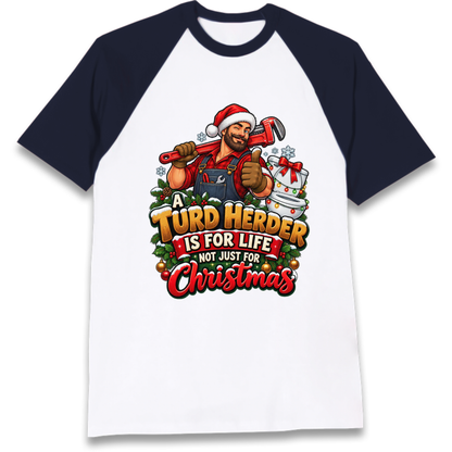 Plumbing Christmas Raglan T-Shirt
