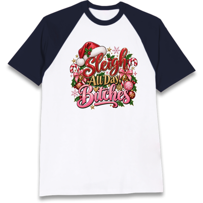 Womens Christmas Raglan T-Shirt
