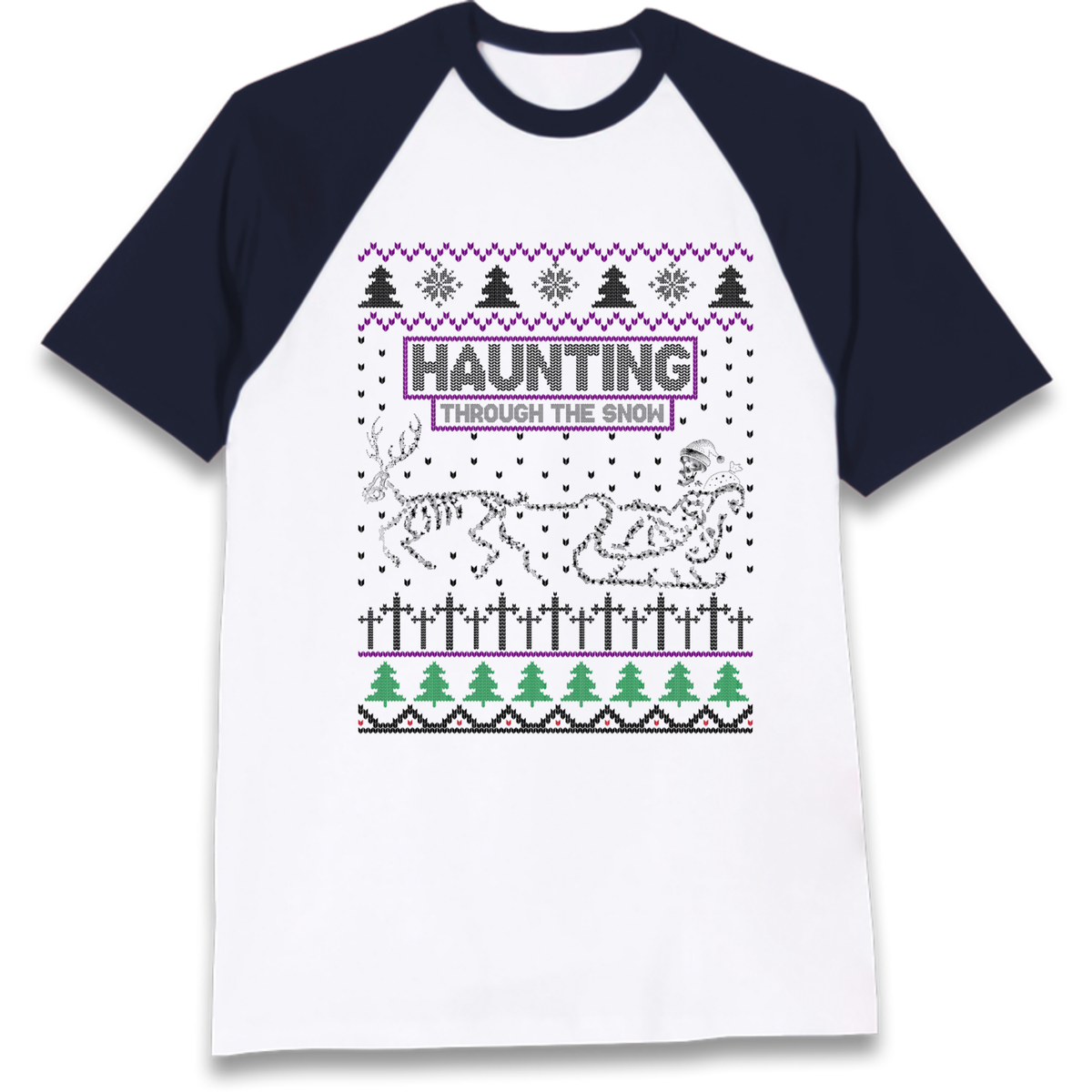 Gothic Holiday Clothing Raglan T-Shirt