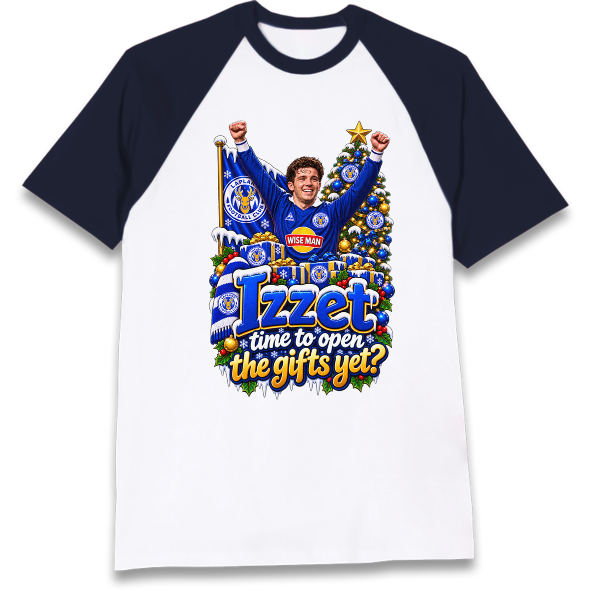 Leicester City Football Christmas Raglan T-Shirt