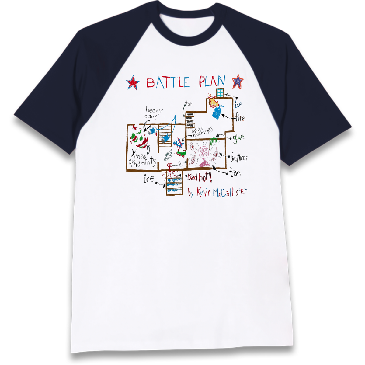 home alone battle plan Raglan T-Shirt