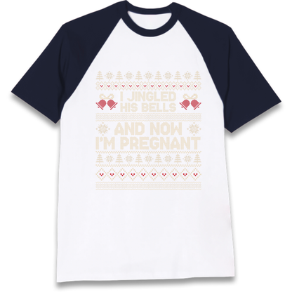 Pregnant At Christmas Raglan T-Shirt