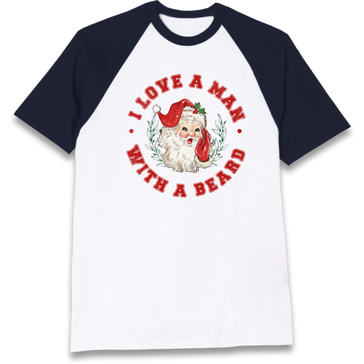 I Love A Man With A Beard Raglan T-Shirt