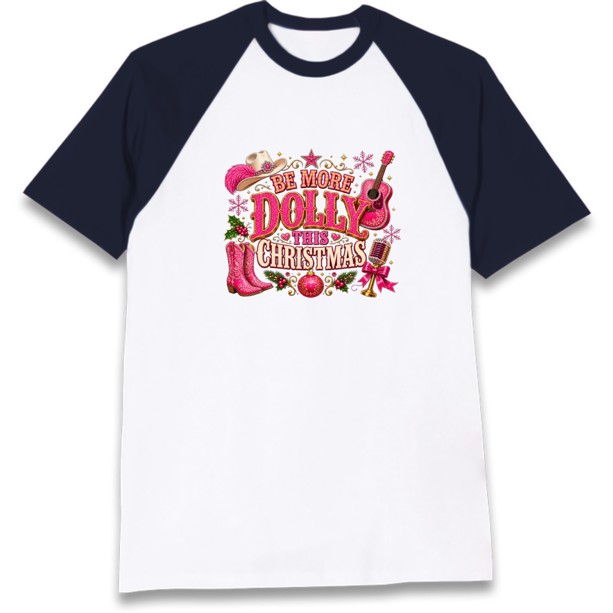 Dolly Parton Christmas Raglan T-Shirt