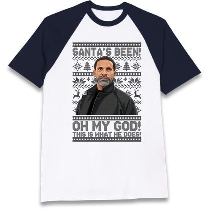 Steve Rio Ferdinand Christmas Raglan T-Shirt