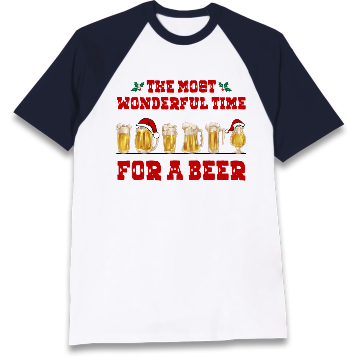 Festive Pint Graphic Raglan T-Shirt