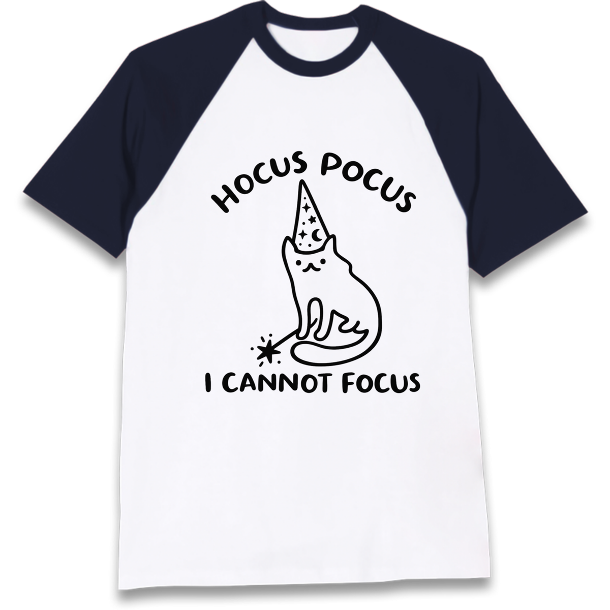 Hocus Pocus I Cannot Focus Raglan T-Shirt