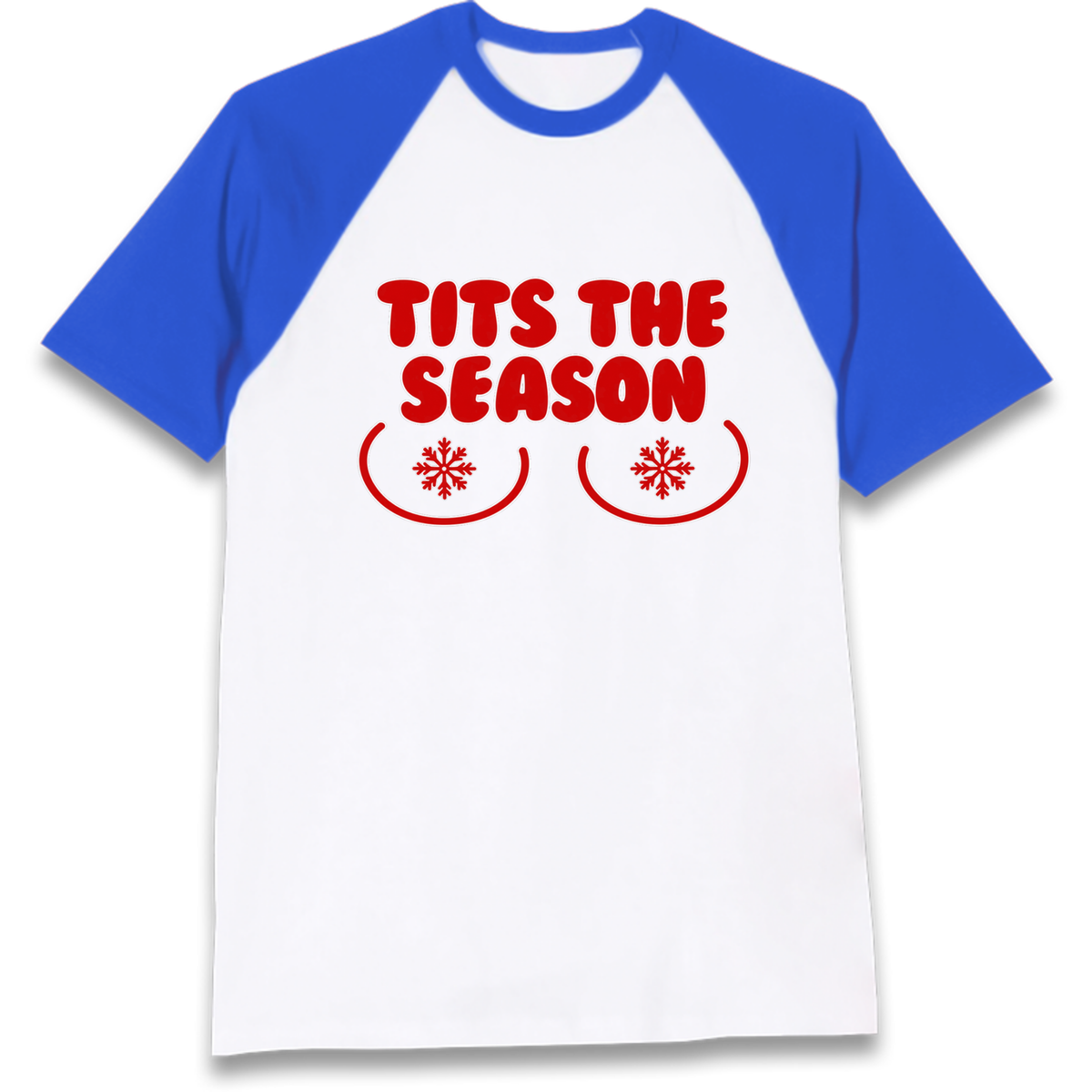 Boob Christmas Raglan T-Shirt