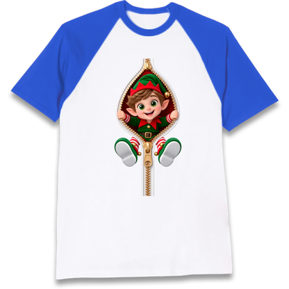 Elf Christmas Jumper Raglan T-Shirt
