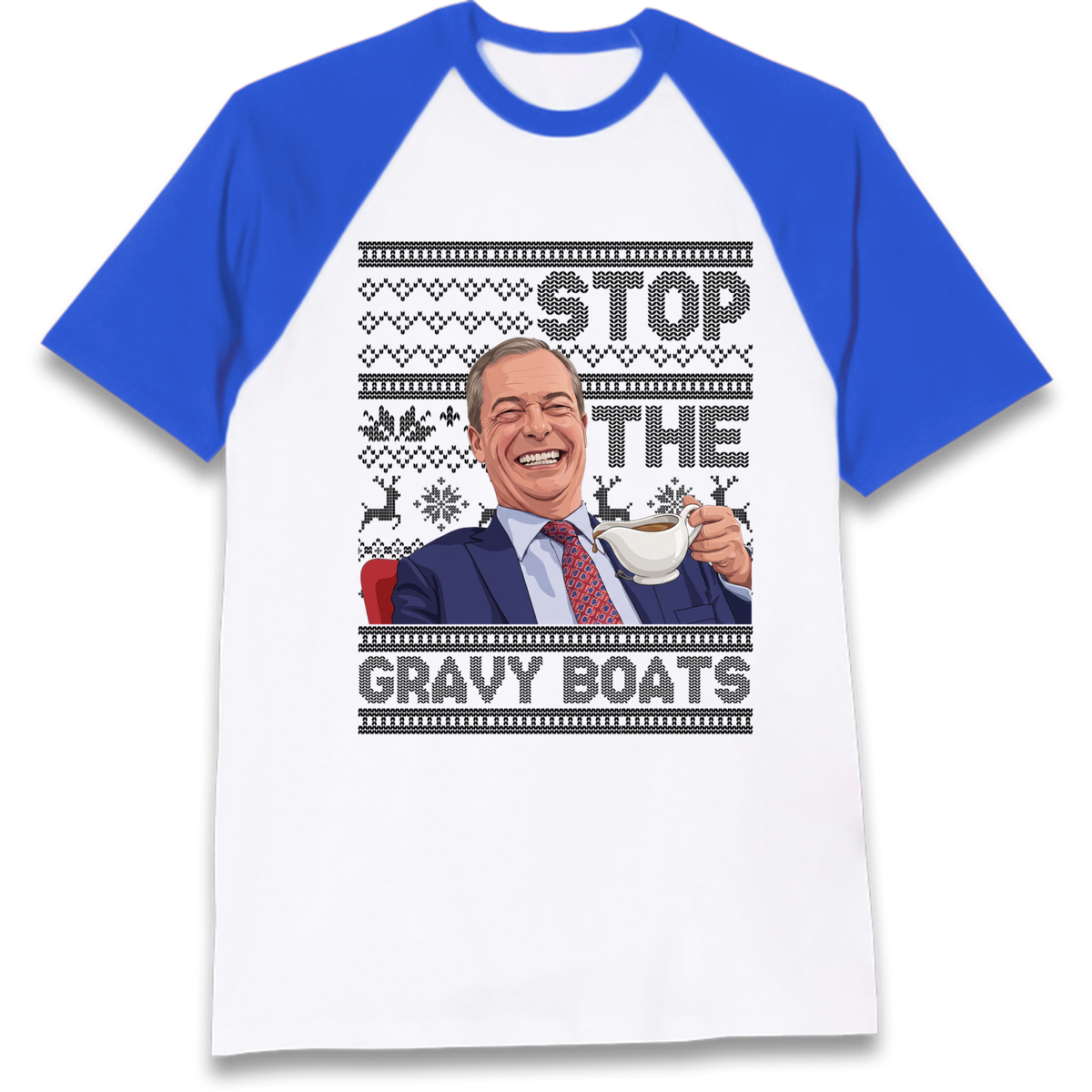 Satirical Festive Top Raglan T-Shirt