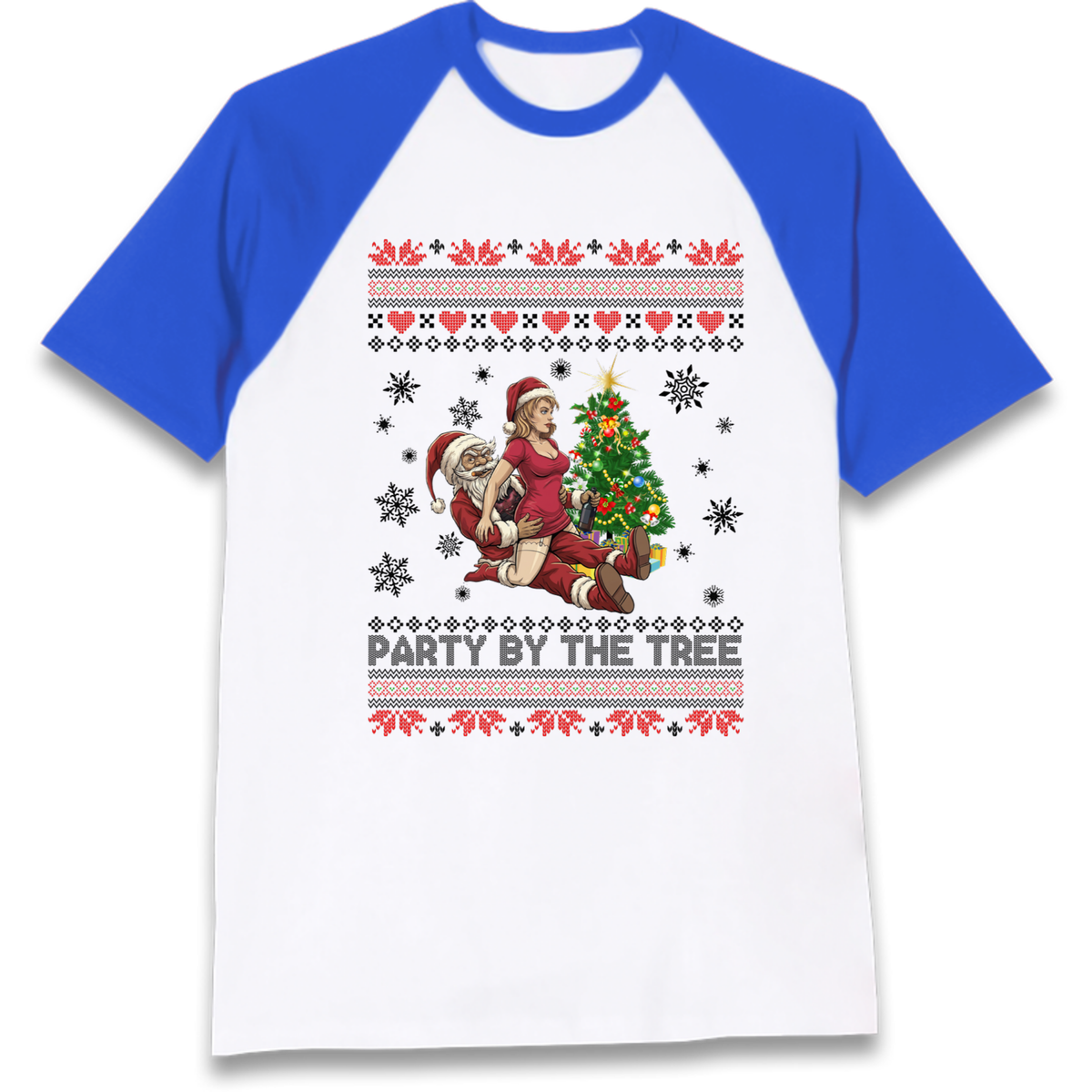 Tree Party Design Raglan T-Shirt