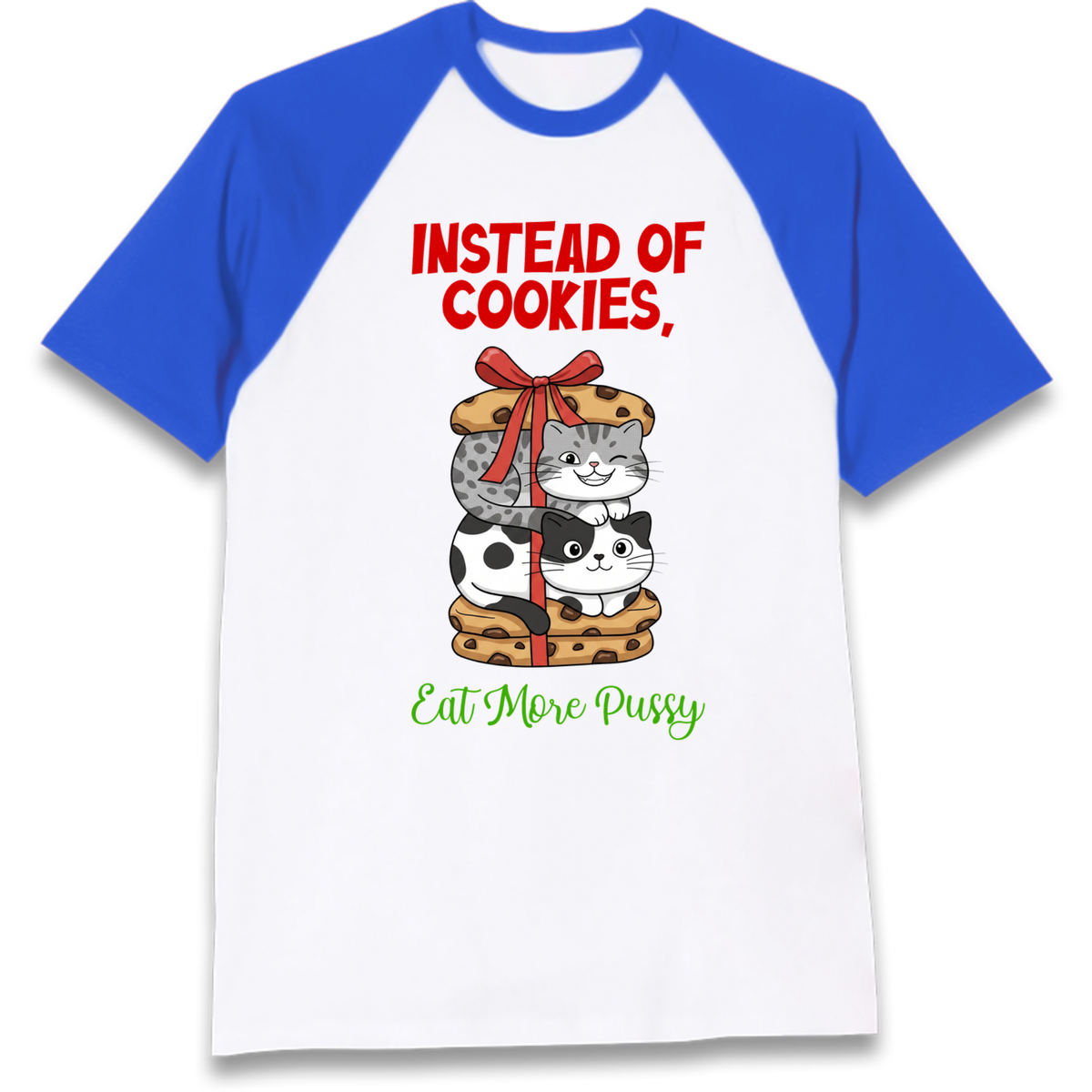 Cheeky Cat Slogan Raglan T-Shirt