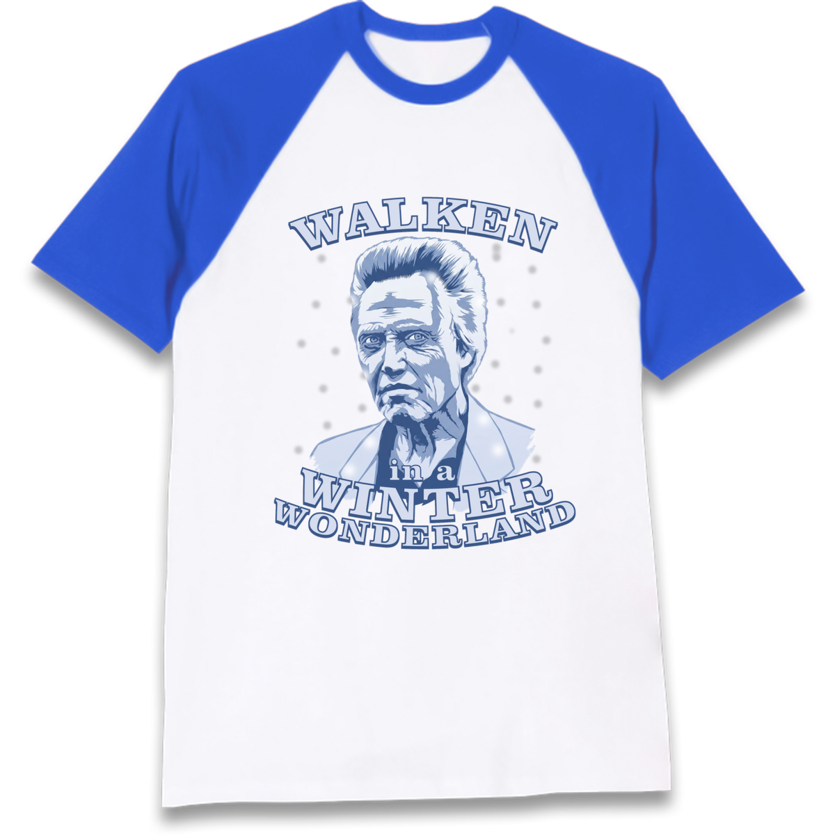 Christopher Walken Christmas Raglan T-Shirt
