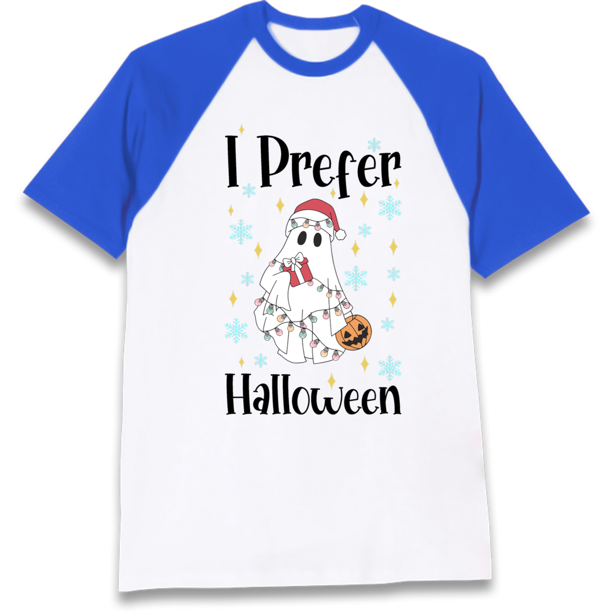 Halloween Christmas Crossover Raglan T-Shirt