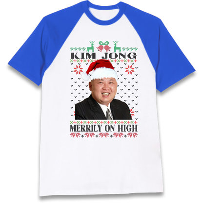 Kim Jong Christmas Raglan T-Shirt