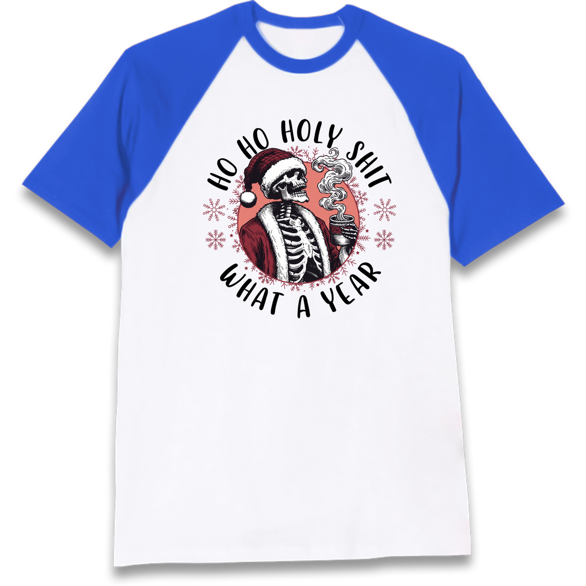 HO HO Holy Santa Raglan T-Shirt