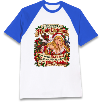 Zelda Christmas Raglan T-Shirt
