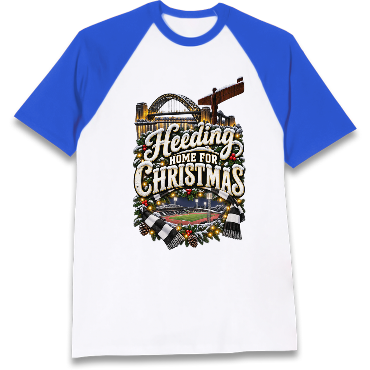 Gateshead Christmas Raglan T-Shirt