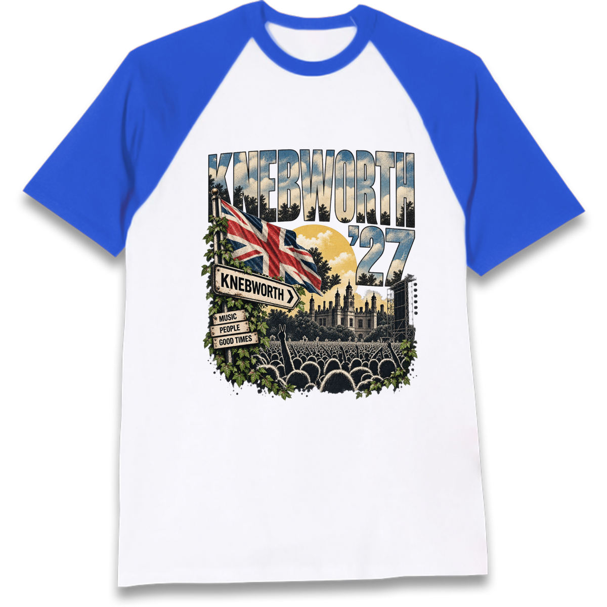 Oasis Knebworth Live '27 Raglan T-Shirt