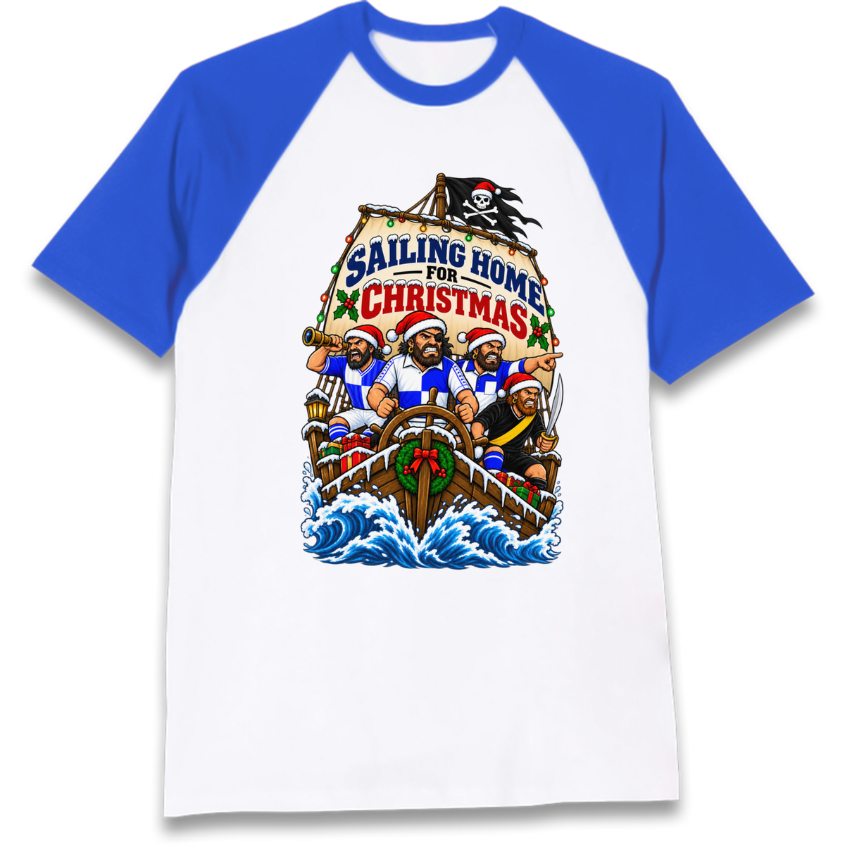 Bristol Rovers Christmas Raglan T-Shirt