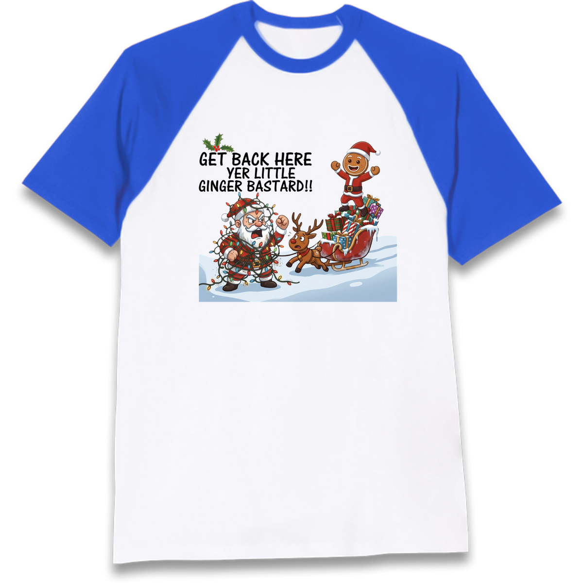 santa joke graphic Raglan T-Shirt