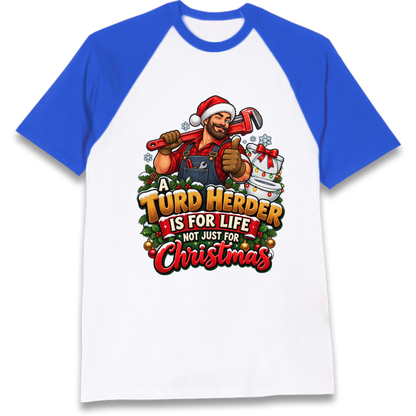 Plumbing Christmas Raglan T-Shirt