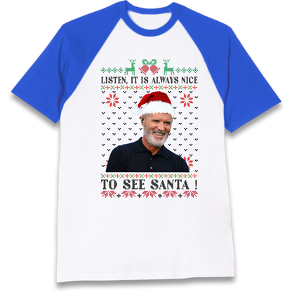 Roy Keane Christmas Raglan T-Shirt