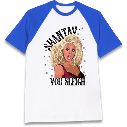 drag christmas clothing Raglan T-Shirt