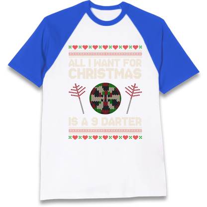 Festive Darts Outfit Raglan T-Shirt