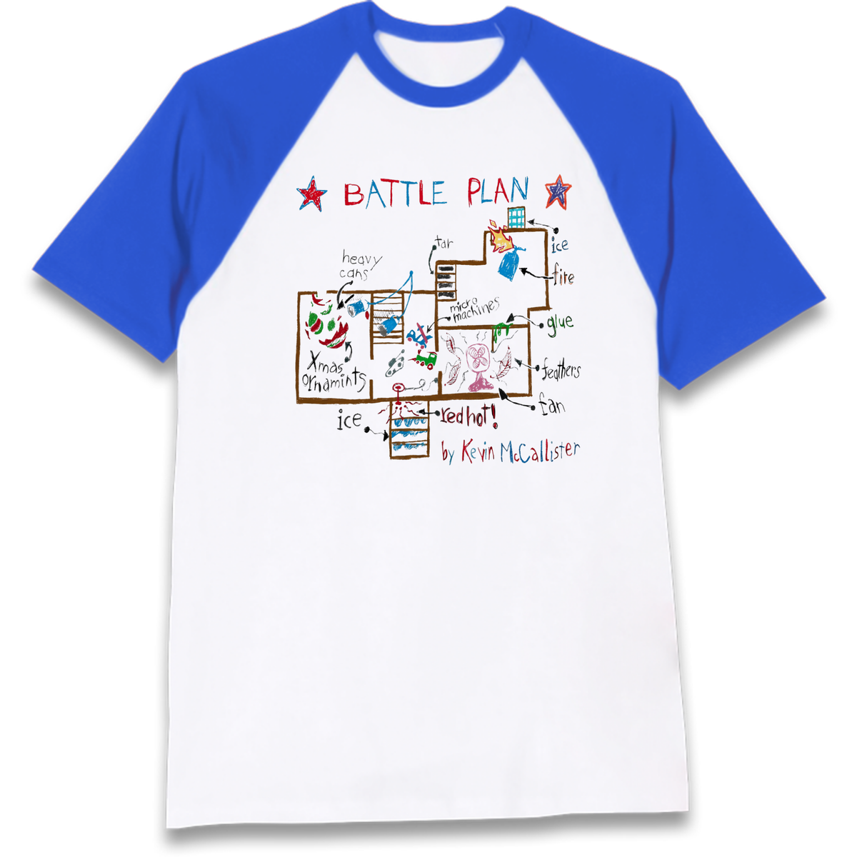 home alone battle plan Raglan T-Shirt