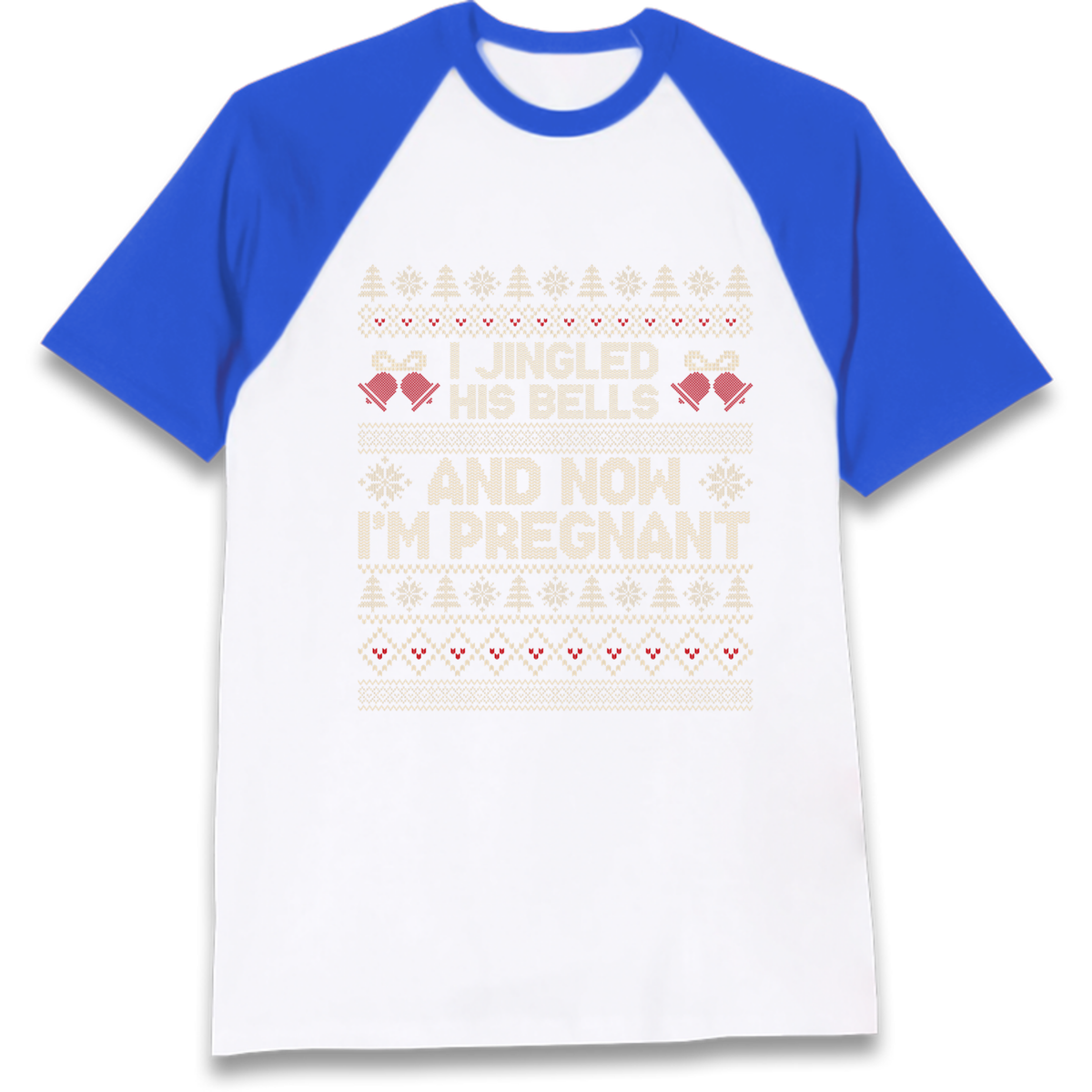 Pregnant At Christmas Raglan T-Shirt