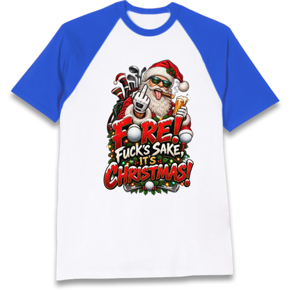 Rude Golf Christmas Raglan T-Shirt
