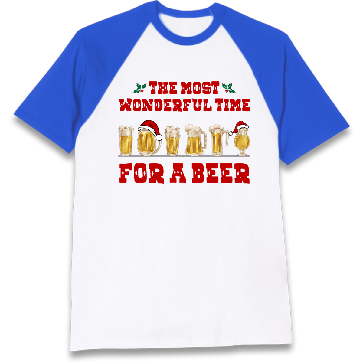 Festive Pint Graphic Raglan T-Shirt