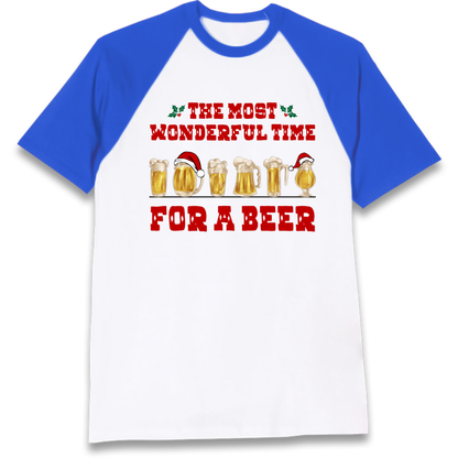 Festive Pint Graphic Raglan T-Shirt