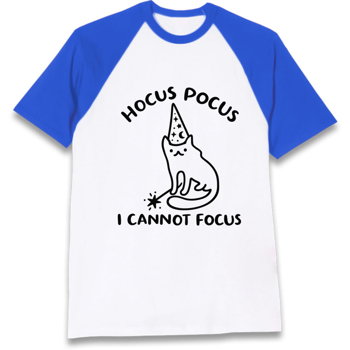 Hocus Pocus I Cannot Focus Raglan T-Shirt