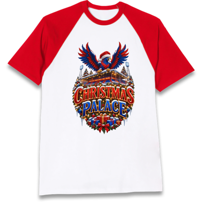 Crystal Palace Football Christmas Raglan T-Shirt