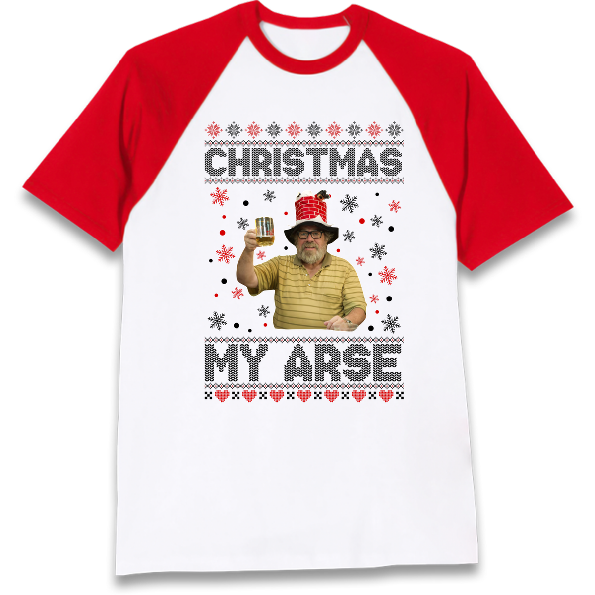 Christmas My Arse Raglan T-Shirt