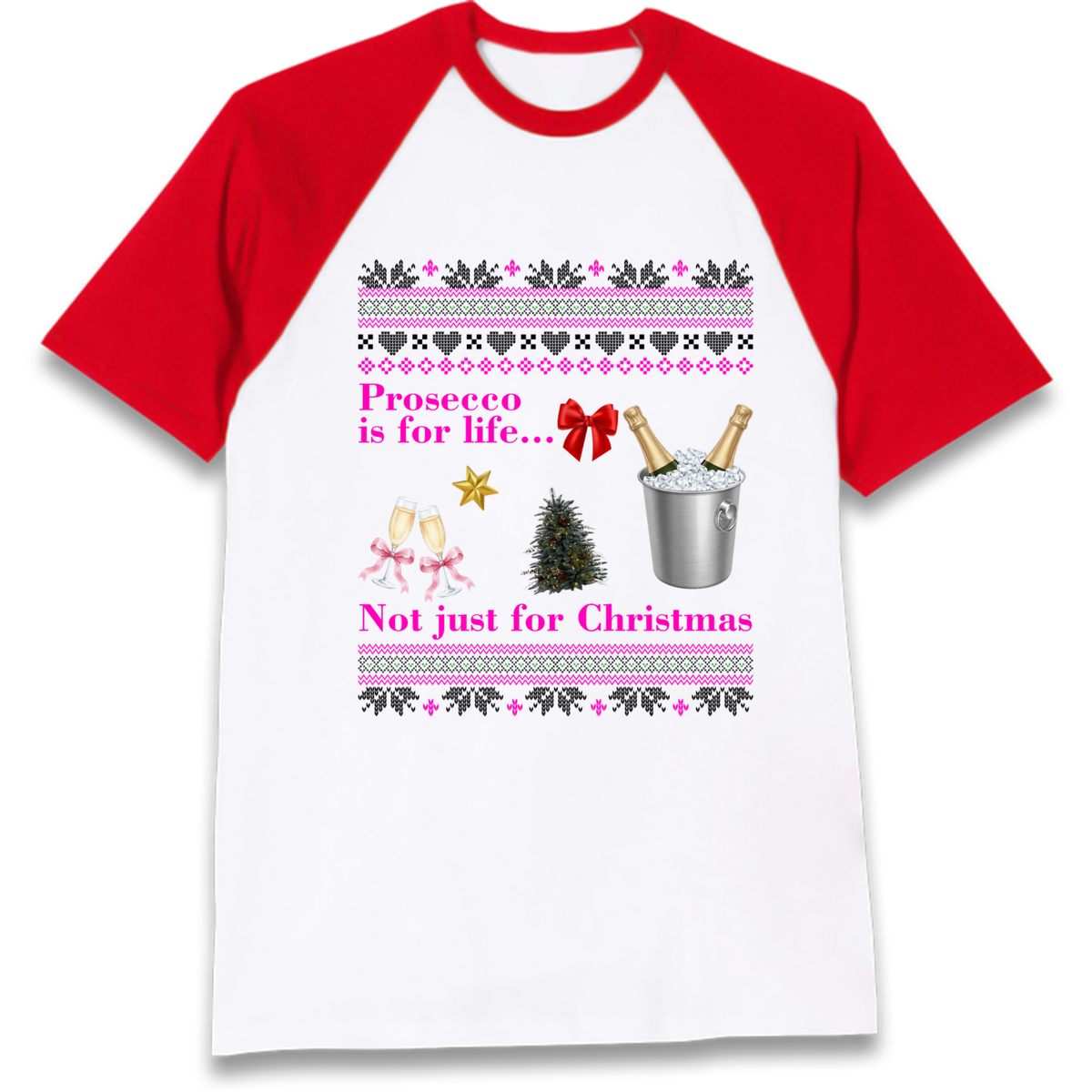 Prosecco Gift Top Raglan T-Shirt