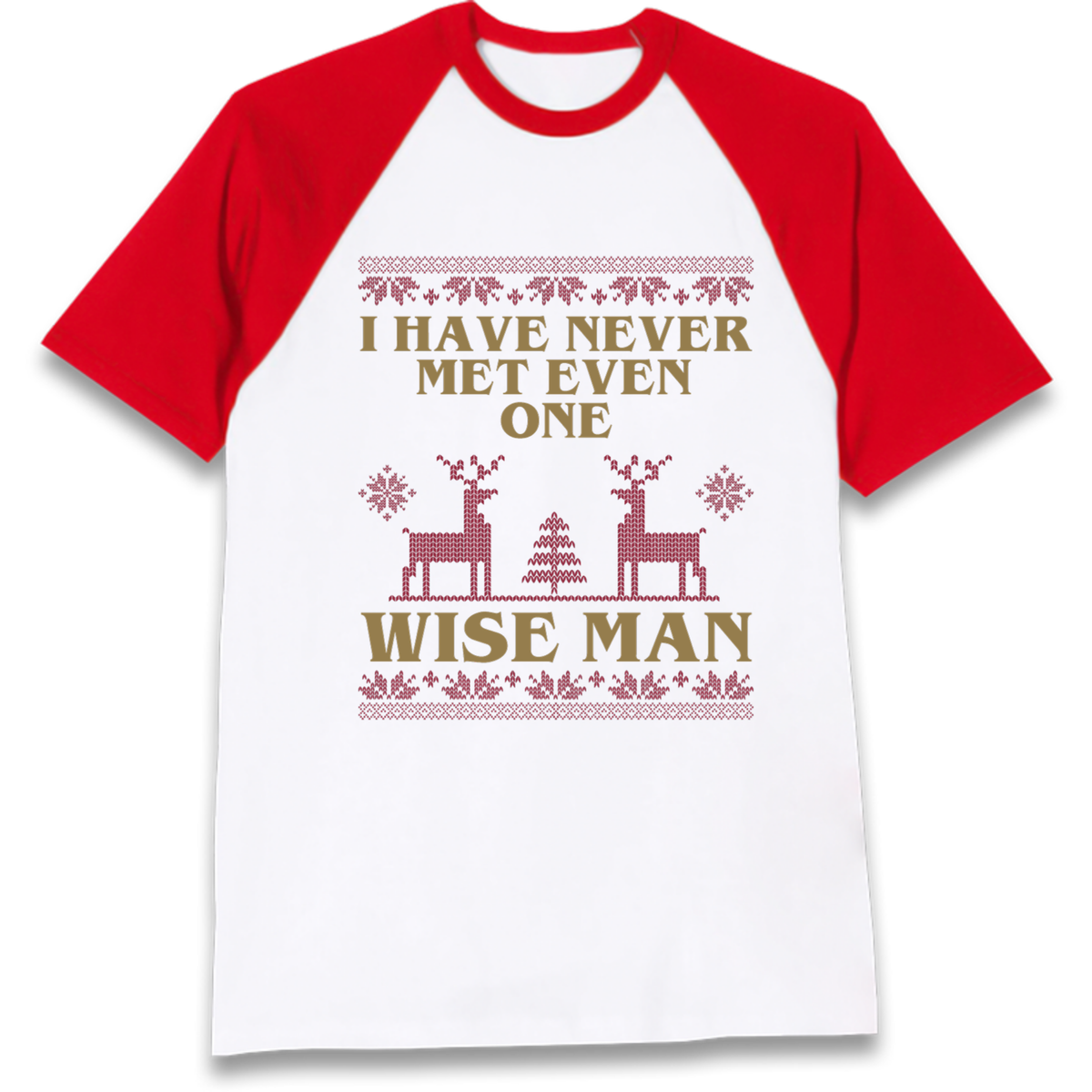 Retro Festive Graphic Raglan T-Shirt
