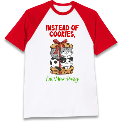 Cheeky Cat Slogan Raglan T-Shirt