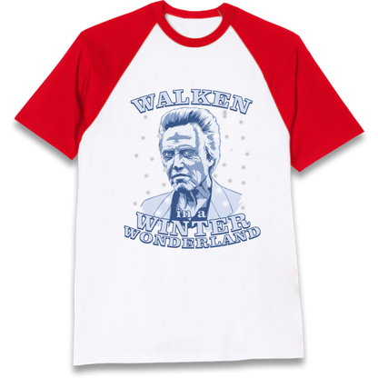 Christopher Walken Christmas Raglan T-Shirt