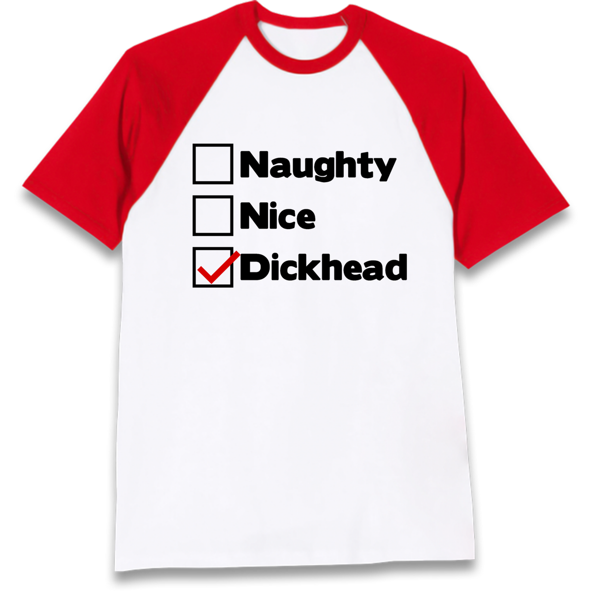 Naughty List Slogan Raglan T-Shirt